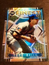 1995 Topps Finest Refractor w/peel Todd Zeile Cardinals #80
