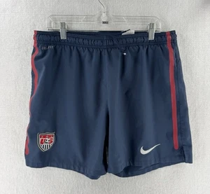 Nike USA Fußball Team Shorts Herren mittelblau rot Kordelzug - Bild 1 von 12