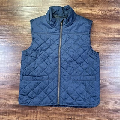 Chaleco Crewcuts Niñas S Azul Marino Sin Mangas Acolchado Cremallera Completa Cuello Simulado Foto 1 de 4