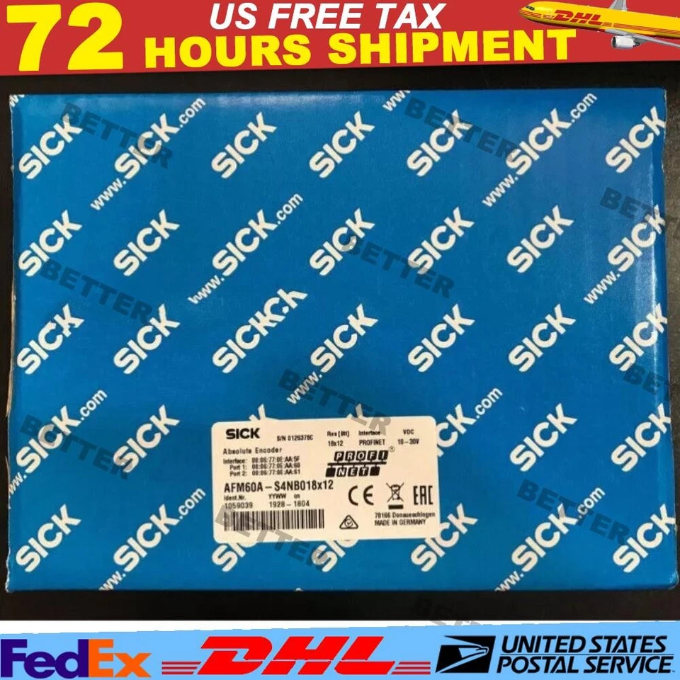 New SICK AFM60A-S4NB018X12 1059039 AFM60AS4NB018X12 Brand new encoder - Image 1 of 4