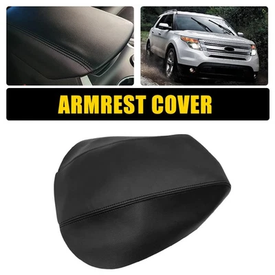 Cubierta protectora de cuero con reposabrazos y tapa de consola central para Ford Explorer 2011-2018 Foto 1 de 4
