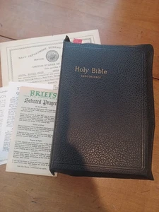 Bibel autorisiert KJV Konkordanz selbstaussprechend Leder roter Rand Knode Familie - Bild 1 von 21