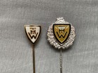 Zwei THW Kiel Handball Abzeichen Pin Anstecknadel 25 Jahre Verein Mitglied