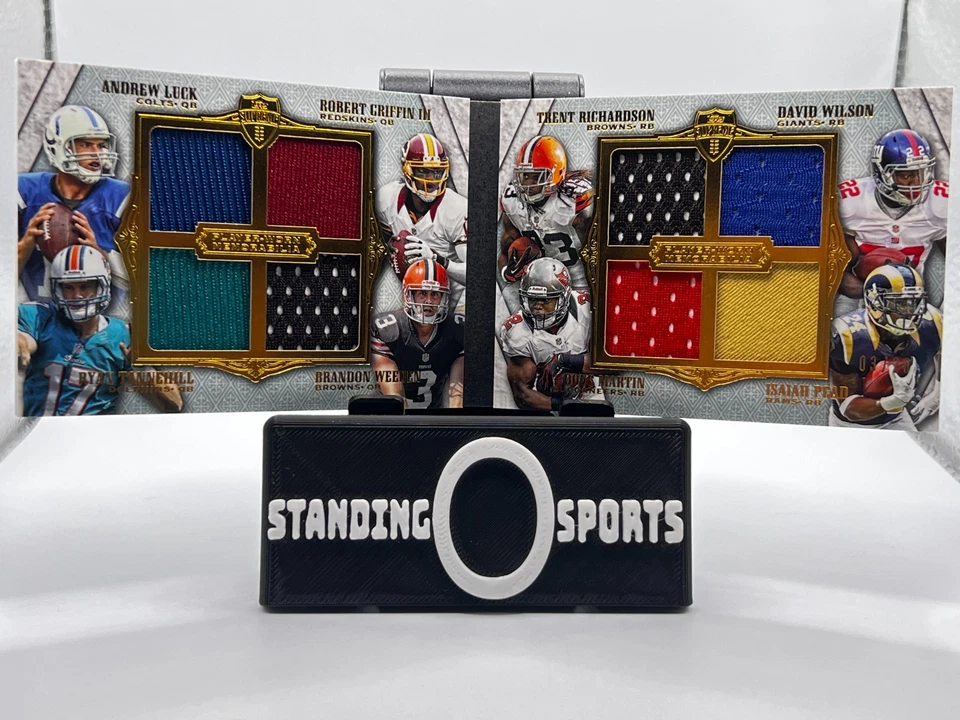 Folleto Topps Supreme 8 Reliquias Andrew Luck 2012, RGIII Tannehill Richardson/20 Foto 1 de 4