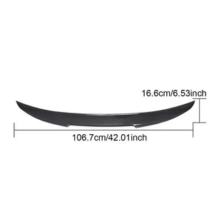 REAL Carbon Fiber Rear Trunk Spoiler Wing For BMW 8 Series G16 F93 M8 840i - Picture 1 of 8