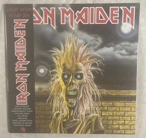 IRON MAIDEN IRON MAIDEN”S 1ST ALBUM 2012 PICTURE DISC VINYL WITH OBI STRIP USED - Imagen 1 de 15