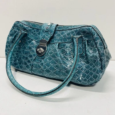 Bolso de mano Guess para mujer de cuero sintético con textura verde azulado Foto 1 de 4