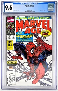 Edición de revista para fans de la Edad Marvel #90 Todd McFarlane Spider-Man cubierta clasificación CGC 9,6 - Imagen 1 de 7