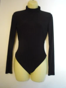 Fashion Nova schwarzer Body Anzug - Gr. M - Rollkragen - Bild 1 von 5