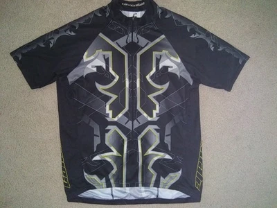 Camiseta deportiva de ciclismo Cannondale negra digital diseño muscular bicicleta equipo camisa EE. UU. Foto 1 de 4