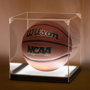 Basketball Display Case with Light, UV Protection Clear Acrylic Basketball Bo... - Picture 1 of 6