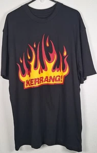 KERRANG! Flame Logo Print Graphic Shirt Black Men’s Size S, New - Picture 1 of 5
