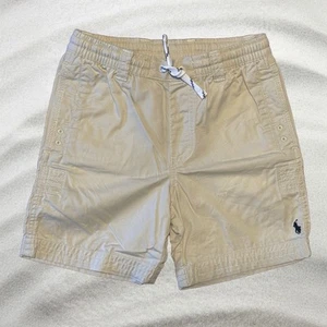 New! Polo Ralph Lauren Boy Size 6 Beige Cargo Shorts - Picture 1 of 6