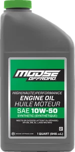 MOOSE OFFROAD Synthetic Engine Oil - 10W-50 - 1 US quart 219381 - Picture 1 of 1
