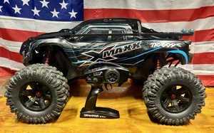 Traxxas X-Maxx 8S Black 1/5 4x4 RC Monster Truck 2.4GHz Brushless RTR Used - Picture 1 of 5