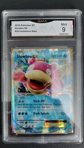 2016 XY Evolutions Pokémon Slobro Ex #26 Ultra Rare GMA 9 Mint 🍬 - Picture 1 of 7