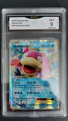 2016 XY Evolutions Pokémon Slobro Ex #26 Ultra Rare GMA 9 Mint 🍬 - Image 1 of 4