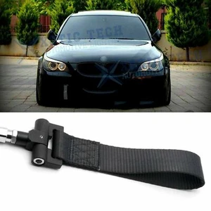 JDM Black Track Racing Tow Strap Hook For BMW Exx 1/3/5/6/X5/X6 Z3 Z4 Series - Foto 1 di 6