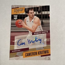 2021 Chronicles Draft Picks Prestige Bonus Shots Auto Cameron Krutwig #PBCKR