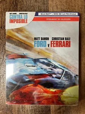 Ford V Ferrari w. Steelbook (Blu-ray, 2019, Import, Region Free) *NEW/SEALED* - Image 1 of 4