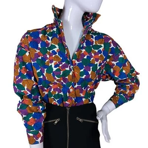 Vintage Honors Apparel Shirt Size S Fall Leaves Print Button Down Long Sleeve - Picture 1 of 7