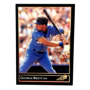 George Brett 1992 Leaf Black Gold Parallel #255 MLB HOF Kansas City Royals
