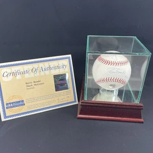 Barry Bonds Mark McGwire Signed Autographed MLB Baseball 70 Homerun Club Steiner - Picture 1 of 11