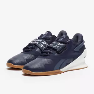 Reebok Legacy Lifter II Mens Weightlifting Shoes SIZE 8 Trainers Gym Navy Blue - Picture 1 of 6