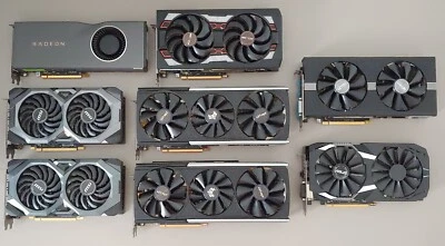 Lote de 8 GPU AMD – RX 5700 XT (x6) + RX 580 (x2) – Probadas, Disco VBIOS Incluido Foto 1 de 4
