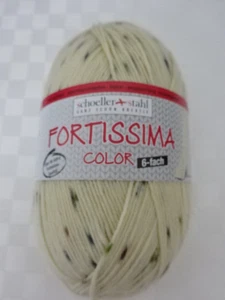 150g Fortissima Color-6-fach/fädig-Fb. 154 naturtweed Sockenwolle SchoellerStahl - Bild 1 von 3