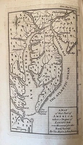 1769 GENTLEMAN'S MAGAZINE décembre CARTE AMERIQUE ~ MASON & DIXON ~ NJ PA VA MD DE - Photo 1 sur 9