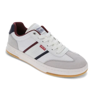 Levi's Mens Zane Synethetic Leather Casual Lace Up Sneaker Shoe - Picture 1 of 18