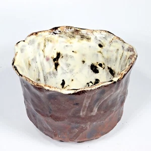 Tea Bowl ceramic stoneware Gletscher Unikat sign Prof em A Loeschner-Gornau BW11 - Picture 1 of 9