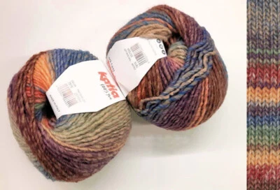 AZTECA KATIA Farbverlauf 7876 Wolle Strickwolle Schurwolle Stricken Mütze Loop - Bild 1 von 4