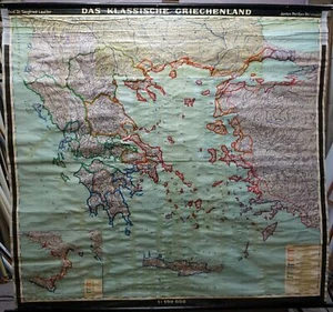 Das klassische Griechenland Poster Schulwandkarte Rollbild Lehrtafel Geschichte - Bild 1 von 1
