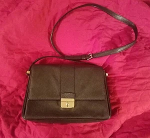 NWOT Kate Spade Black Leather CROSSBODY SHOULDER BAG Gold-tone Hardware s0137 - Picture 1 of 7