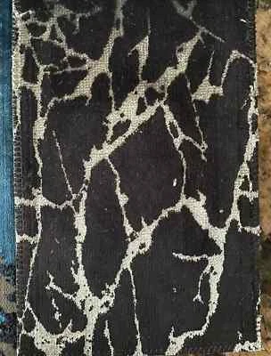 LAVISH Velvet High End Upholstery Drapery Fabric Splendor Onyx BTY $250 - Image 1 of 2