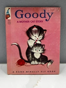 Vintage Rand McNally Elf Book Goody - a mother cat story 1959 - Top! - Bild 1 von 5