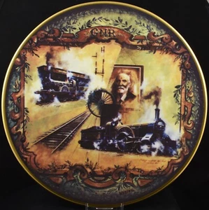 Caverswall Large Steam Locomotives Collectors Plate ~ Great Northern Railway - Foto 1 di 3