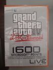 Rare New Sealed XBOX 360 1600 Microsoft Points GTA IV The Lost and Damned