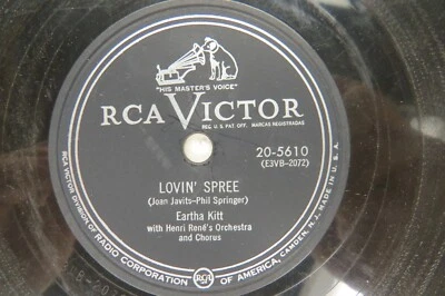 Eartha Kitt - RCA VICTOR 20-5610 - Lovin' Spree & Somebody Bad Stole de Wedding - Image 1 of 2
