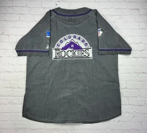 Vintage 90s Colorado Rockies Starter Mens Acid Wash Jersey Men’s MLB Baseball XL - Picture 1 of 10