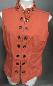 AMI Weste Damen groß orange Steam Punk versteckter Verschluss - Bild 1 von 8