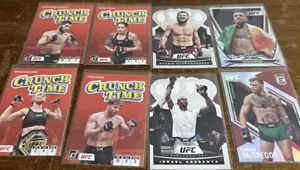 Lote de 8 cartas 2021-22 UFC Crunch-diecut y Refractors McGregor, Khabib, Núñez - Imagen 1 de 5