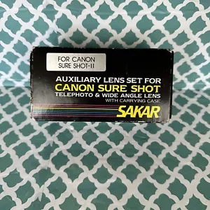 Sakar Vintage Auxillary Lens For Canon Sure shot Telephoto and Wide Angle - Picture 1 of 24