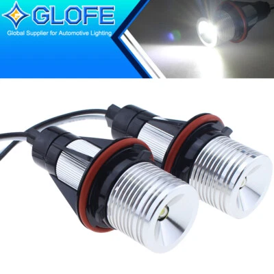 White Angel Eyes Ring Marker LED Light Bulbs For BMW E39 E60 E63 E64 E53 X3 X5 - Image 1 of 4