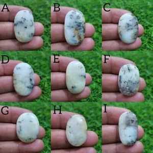 AA+ Designer Dendrite Opal Cabochon Oval Shape Loose Gemstone For Making Jewelry - Picture 1 of 28