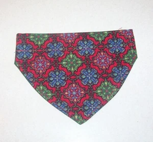 Cuello Bandana Cuello Bufanda Multicolor Estampado de Navidad Reversible X-Pequeño Perro - Imagen 1 de 2