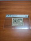 1919 DANZIG 50 PFENNIG PMG GRADED64 From Free City POLAND-GERMAN Town Now GDAŃSK