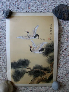 Chinese 2 crane print on quality paper - Picture 1 of 2